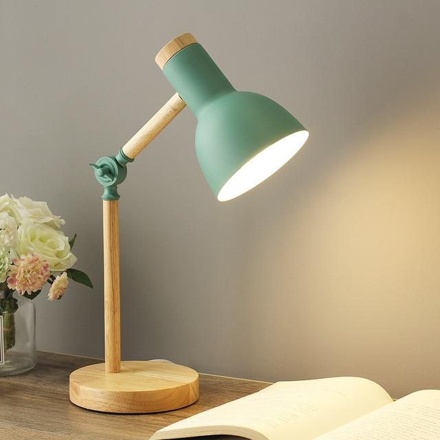 Premium | Adjustable & Foldable Wooden Desk Lamp