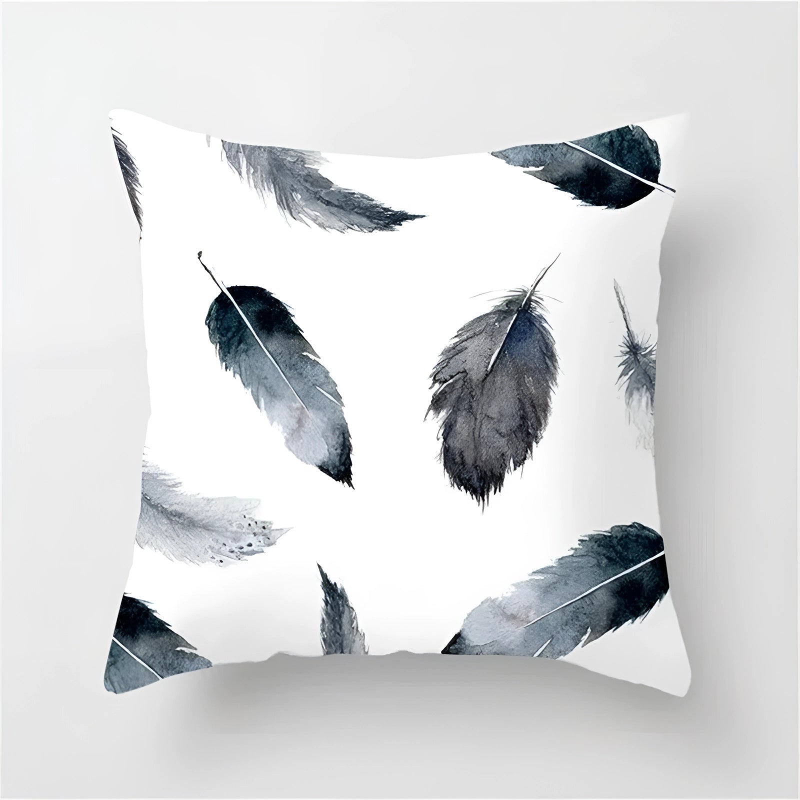 Geometric Black & White Pillow - Modern Abstract Cushion Decor