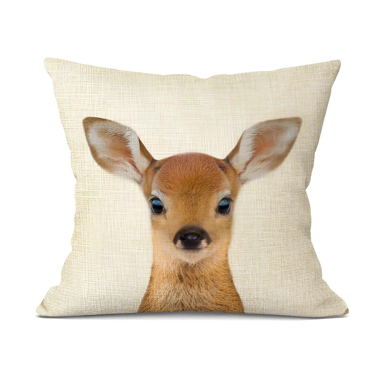 Realistic owl throw pillow with intricate design, featuring a detailed bird face on a soft cushion, perfect for bird-themed home decor.